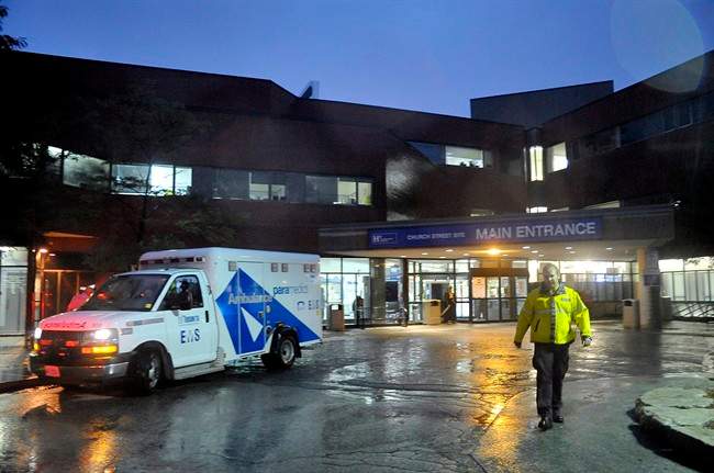 Humber River Hospital is shown in Toronto on Wednesday September 10, 2014. THE CANADIAN PRESS/J.P. Moczulski.