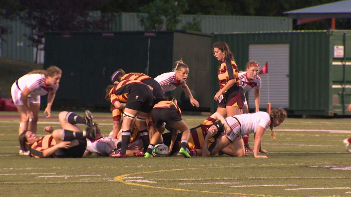 Rugby players at the annual Drummond Cup.