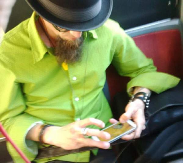 A photo of an unidentified male who is allegedly accused of assaulting a female passenger after not allowing her to sit next to him.