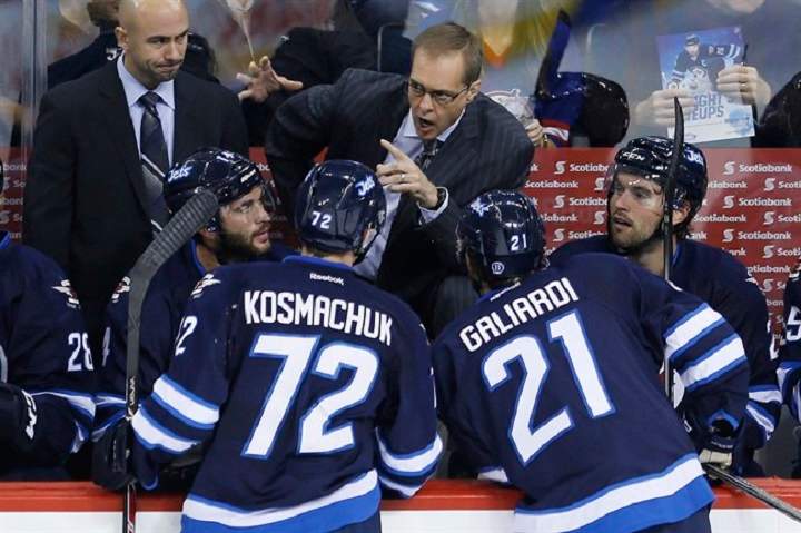 Winnipeg head coach Paul Maurice said one positive Monday in Edmonton was the play of Mathieu Perreault, who signed a three-year deal as a free agent this summer after splitting last season between Washington and Anaheim.