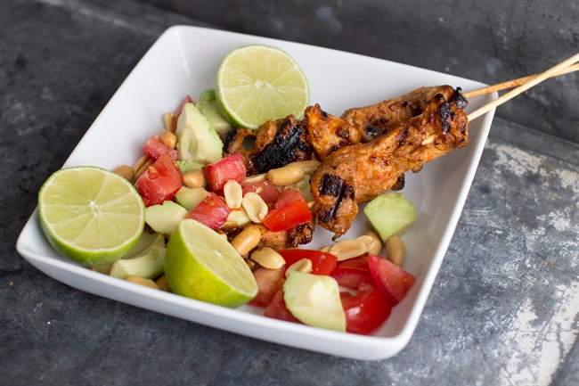 A chicken satay with bold - and borrowed - flavours