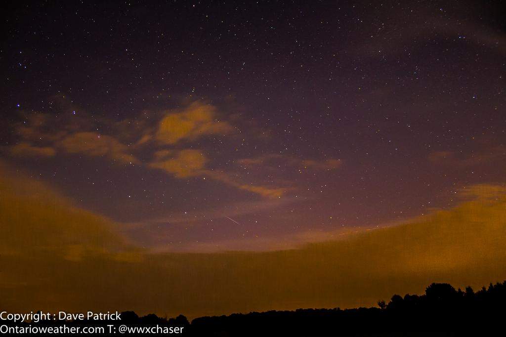 Even after the main impact, the northern lights were visible from parts of southern Ontario.