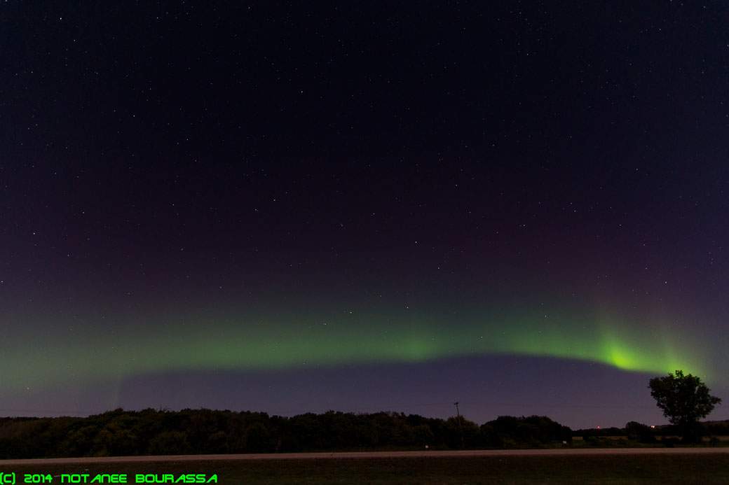 Northern lights over Saskatchewan