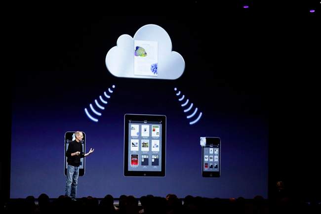 Late Apple CEO Steve Jobs talks about iCloud at the Worldwide Developers Conference in San Francisco.
