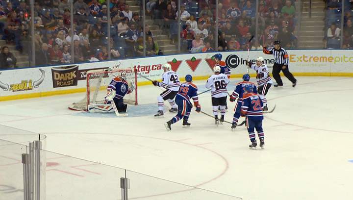 The Chicago Blackhawks down the Edmonton Oilers 5-0 in pre-season action in Saskatoon.