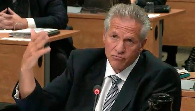 Construction magnate Tony Accurso is seen on an image taken off a television monitor in 2014.