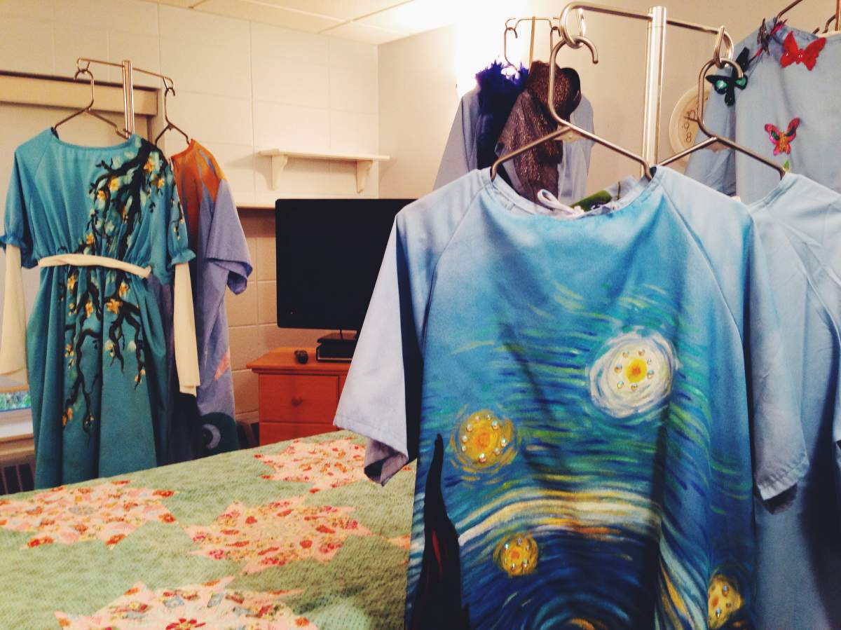 Charity looks to turn drab hospital gowns into works of art - image