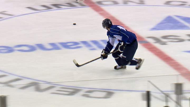 Saskatoon Blades forward Cameron Hebig projected as mid- to late-round draft pick for 2015 NHL draft.
