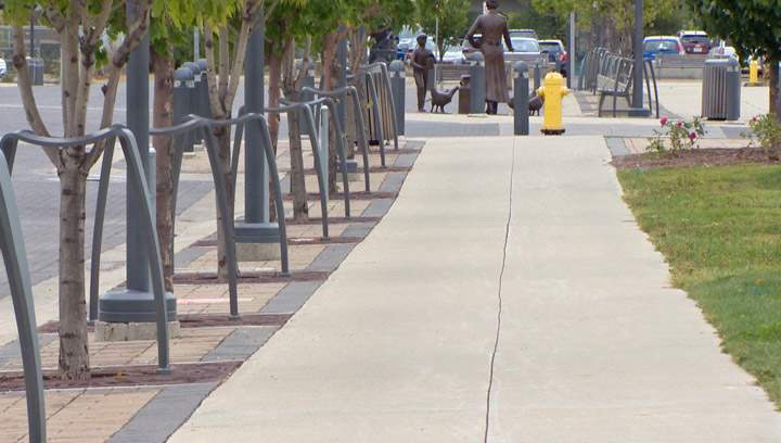 Developer of “The Banks” says parking meters, brick sidewalks adding to overall cost of the Saskatoon project.