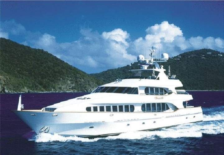 A photo of Tony Accurso’s yacht when advertised for sale with Fraser Yachts in 2010.