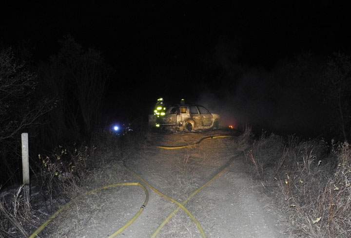 RCMP are investigating a fire that spread from a stolen vehicle to a bridge in Saskatchewan last week.