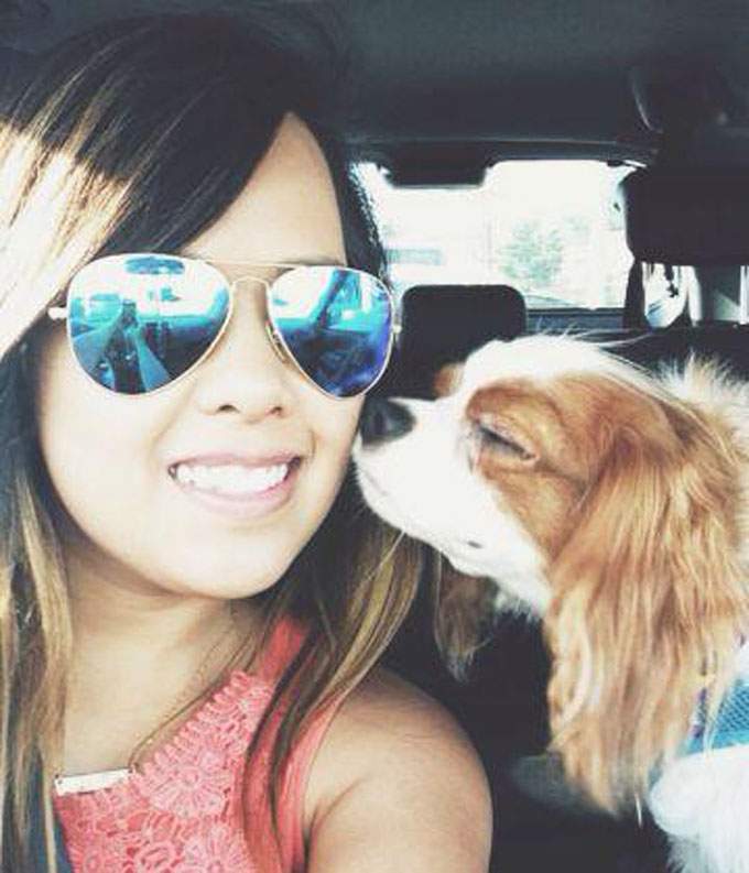 Nina Pham and Bentley