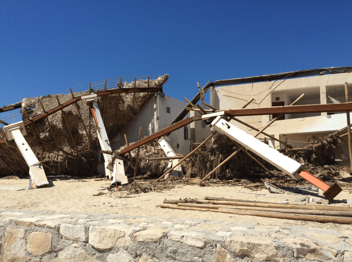 Just some of the damage caused by the hurricane.