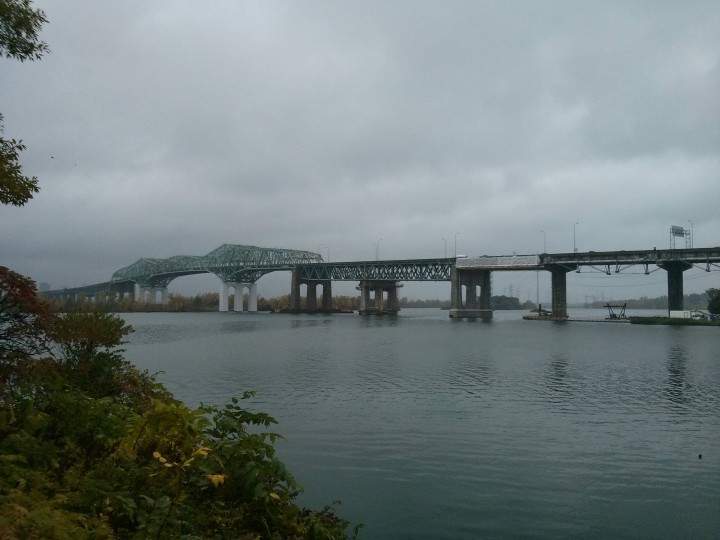 Overweight vehicles are now prohibited on Montreal's Champlain Bridge.