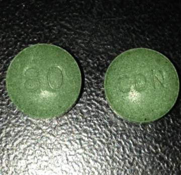 The fake OxyContin pills look like this.
