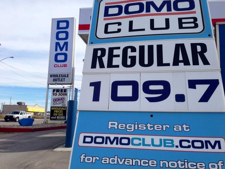 Domo gas price Winnipeg