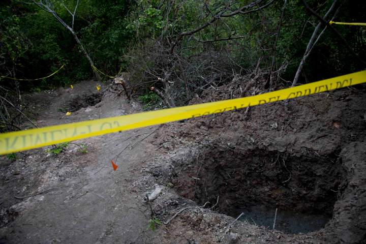 Clandestine graves are seen near Iguala, Mexico