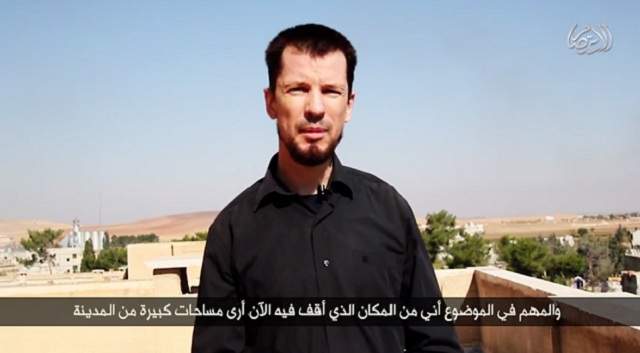 British ISIS hostage John Cantlie, in a propaganda video posted online Oct. 27, 2014.