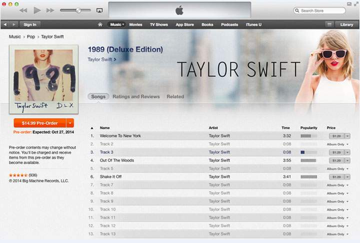 Screenshot/iTunes