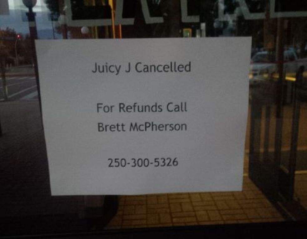 UPDATE: Okanagan concert promoter responds to ticket holders complaints - image