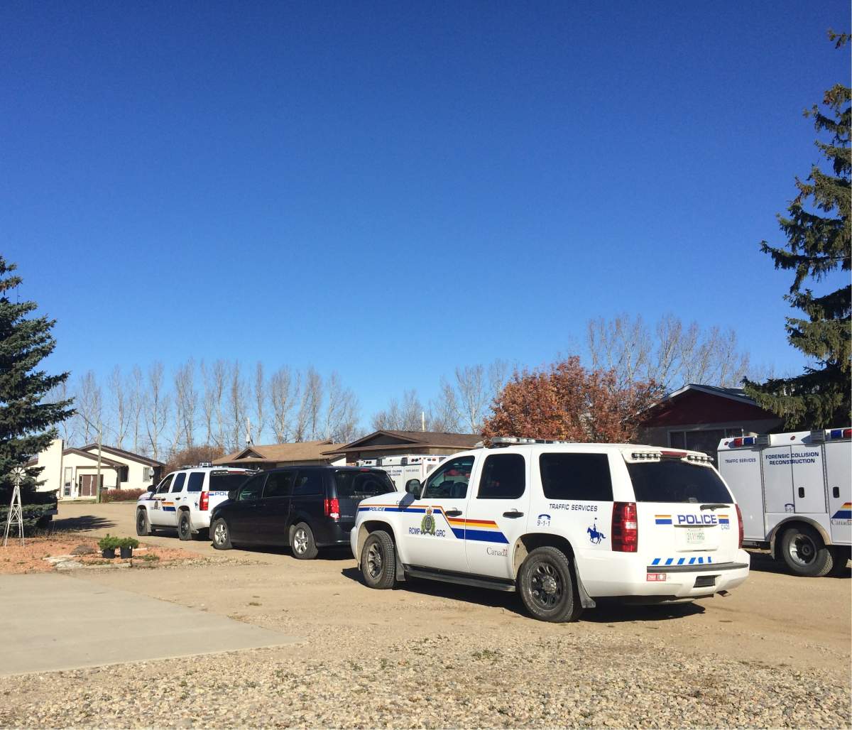 Few details are being released in regards to an RCMP "member involved shooting" Monday southeast of Regina, in Kronau.