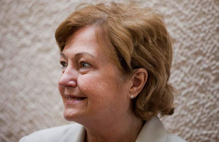Irish Nobel peace laureate Mairead Corrigan Maguire appears at the Israeli Supreme Court in Jerusalem, Monday Oct. 4, 2010.
