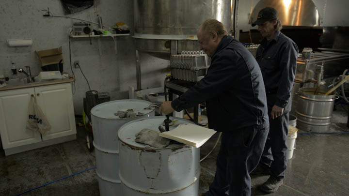 Etienne St-Pierre shows 16×9 his warehouse in Kedgwick, New Brunswick