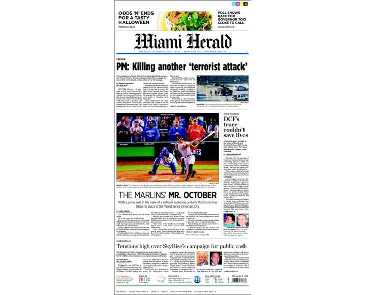 PHOTOS: Newspaper front pages day after Ottawa came under attack - image