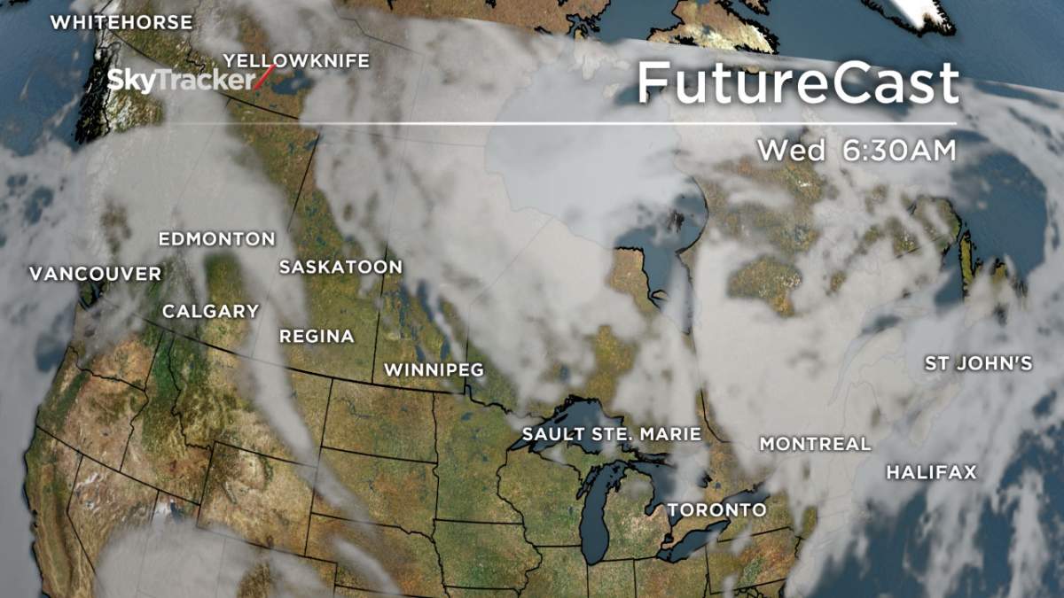 It looks like clouds may impede our view of the lunar eclipse on Oct. 8.