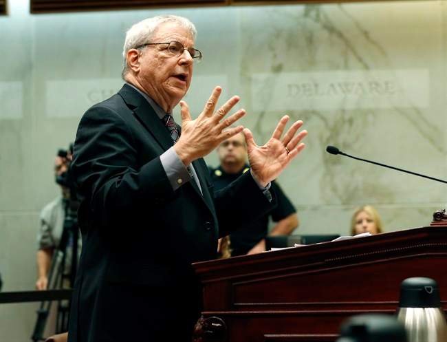 Attorney Steven Wise of the Nonhuman Rights Project argues on behalf of Tommy, a chimpanzee, before the New York Supreme Court Appellate Division on Wednesday, Oct. 8, 2014, in Albany, N.Y. 
