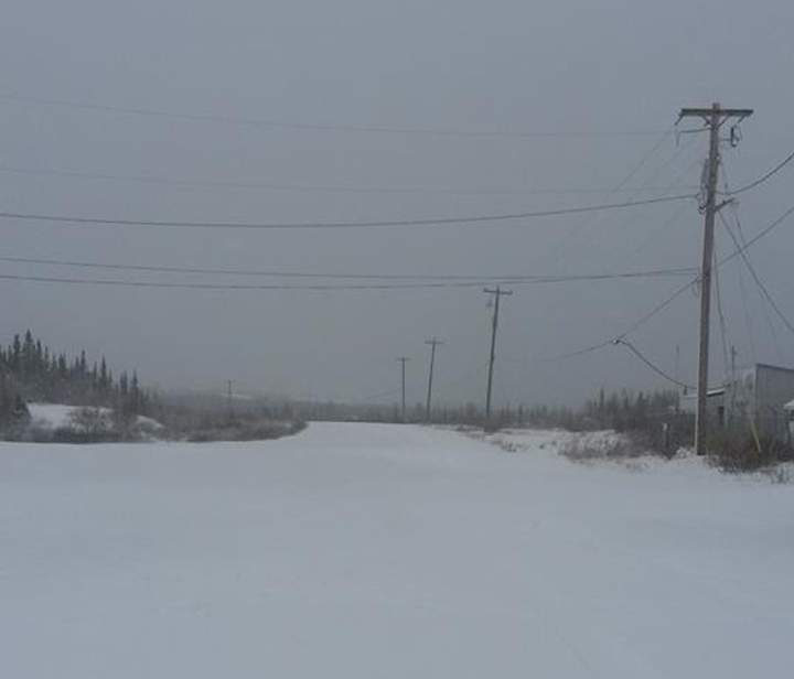 Tadoule Lake Manitoba snow