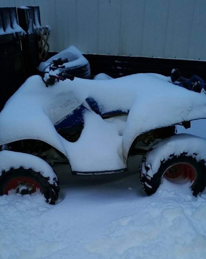 winter snow Thompson Manitoba