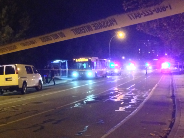 A passenger aboard a University 8 bus in Kelowna was killed Thursday evening. 