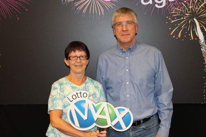 Joan and Wade Lidkea picked up their $30 million cheque in St. Albert Thursday, October 23, 2014.