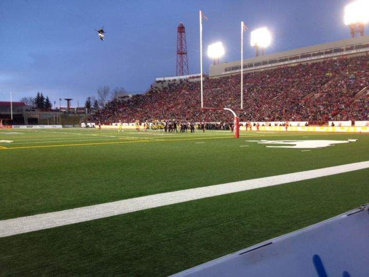 The Edmonton Eskimos and Calgary Stampeders face off in the CFL West final at McMahon Stadium Sunday, Nov. 23, 2014.
