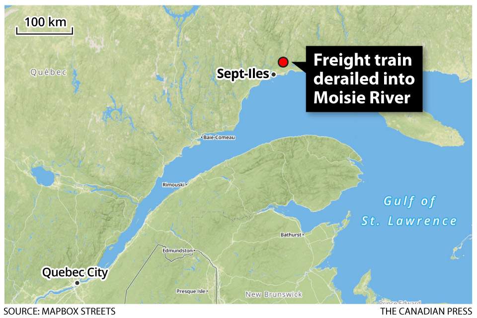 Body of train engineer recovered from wreckage in Sept-Iles - image