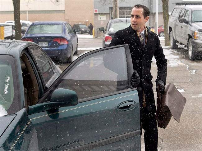 Michael Sona arrives at the Guelph courthouse on November 19, 2014. 