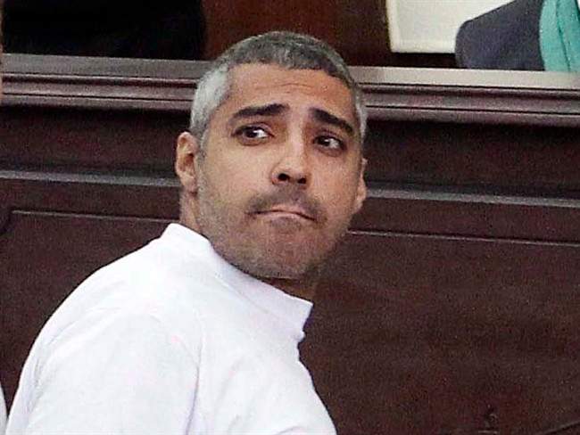 Mohamed Fahmy, above, in a Cairo courtrrom in March 2014.