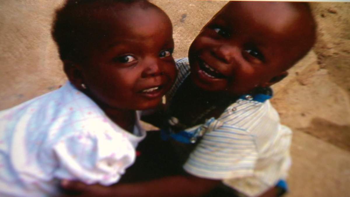The Mahon family is hoping to bring twins Grace and Leo home from Sierra Leone.