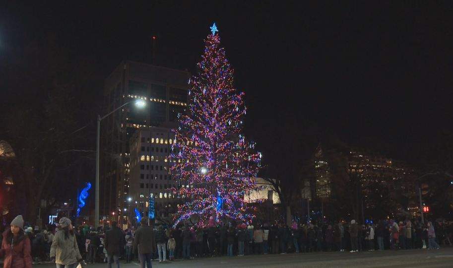 Christmas Tree Light-Up in Churchill Square; November 15, 2014.
