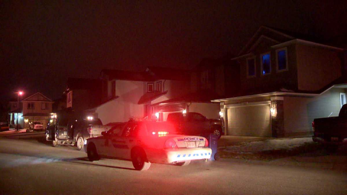 Police search for suspects after an allegedly stolen vehicle was dumped in the community of Evanston on Wednesday, November 5th, 2014. 