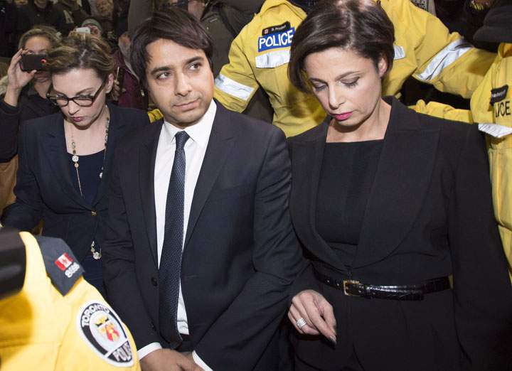 Jian Ghomeshi leaves court in Toronto, Wednesday, Nov.26, 2014.