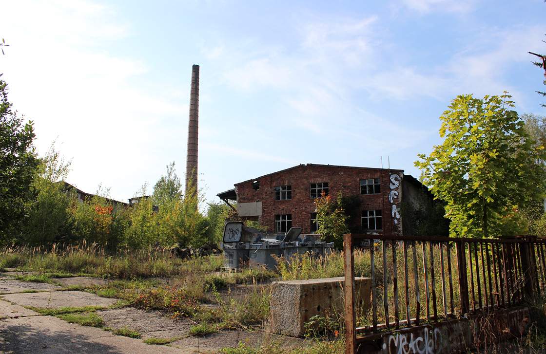An abandoned factory in the old Haidemühl