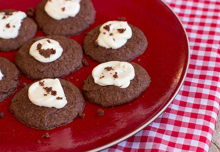 This Oct. 6, 2014 photo shows frosted chocolate drops in Concord, N.H. When it comes to holiday cookies, everything depends on the recipe and a few simple techniques.