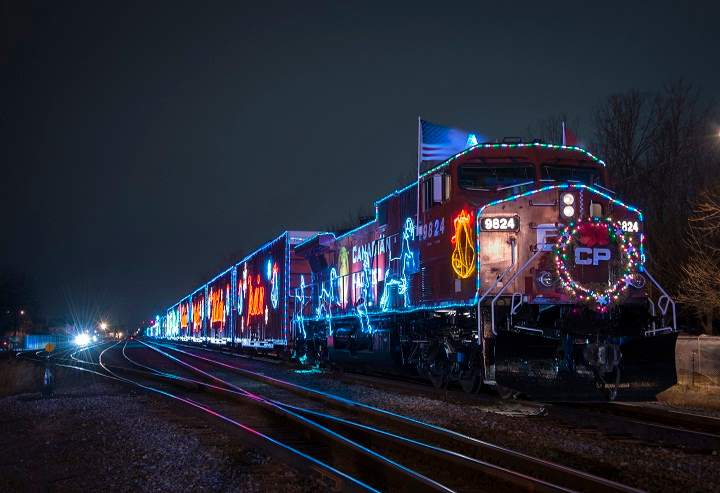Christmas cheer chugs into London on the CP Holiday Train - image