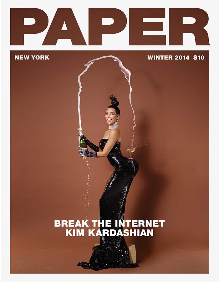 Reality star Kim Kardashian is generating headlines for appearing nude photo on the winter cover of Paper magazine. (Jean-Paul Goude/Paper)