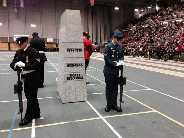 Remembrance Day at the U of A Butterdome; November 11, 2014