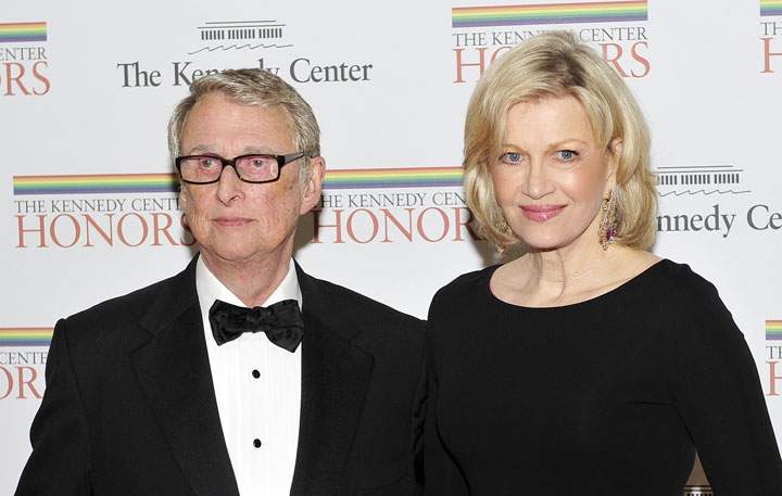 Mike Nichols with Diane Sawyer, pictured in 2011.