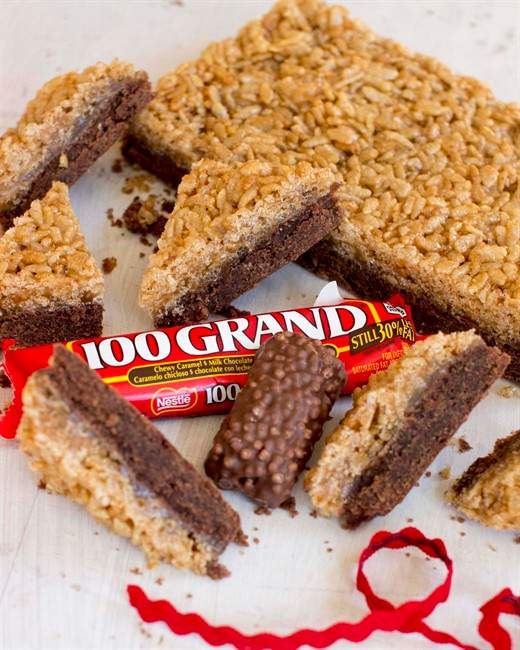 Holiday cookie inspired by 100 Grand candy bars