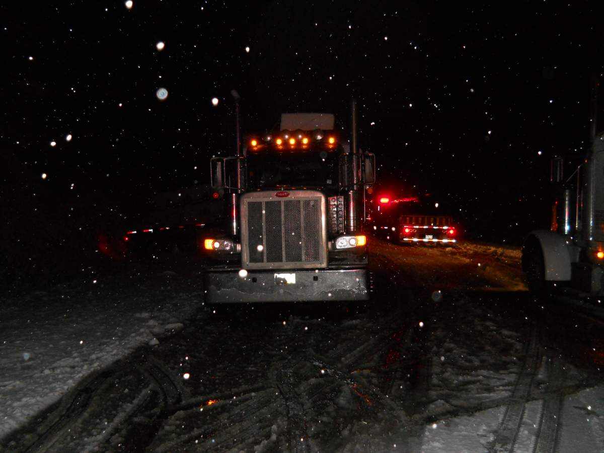 One driver is dead following a two vehicle crash near Revelstoke involving two semi trucks.